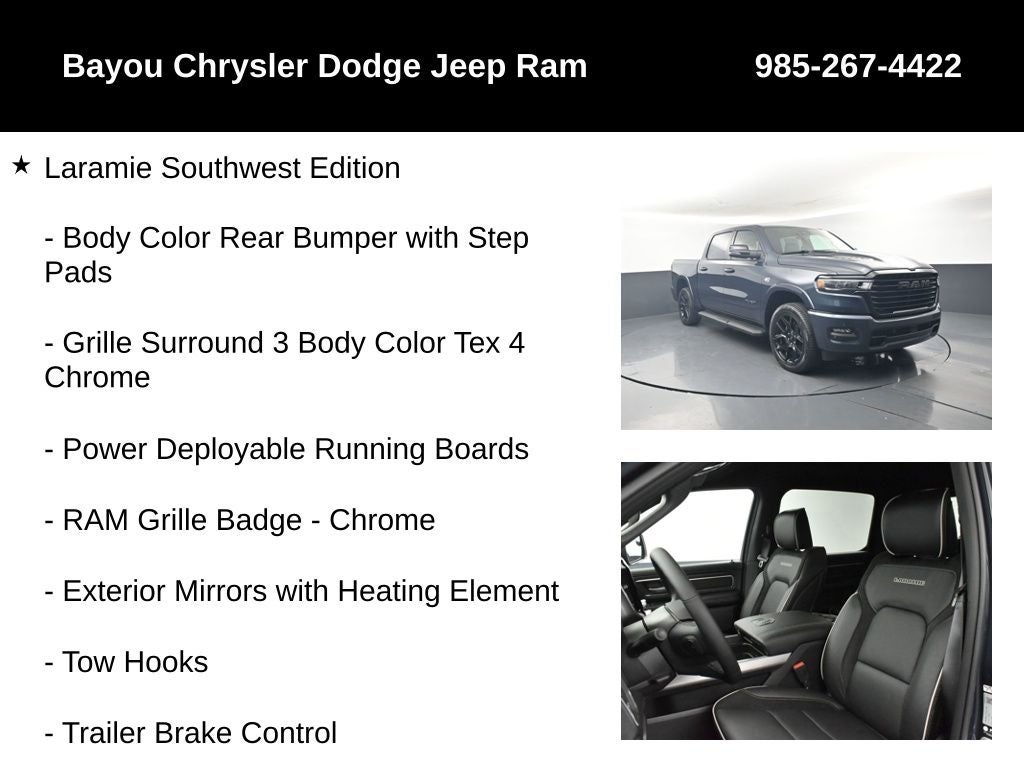 2026 RAM Ram 1500 RAM 1500 LARAMIE CREW CAB 4X4 5'7' BOX