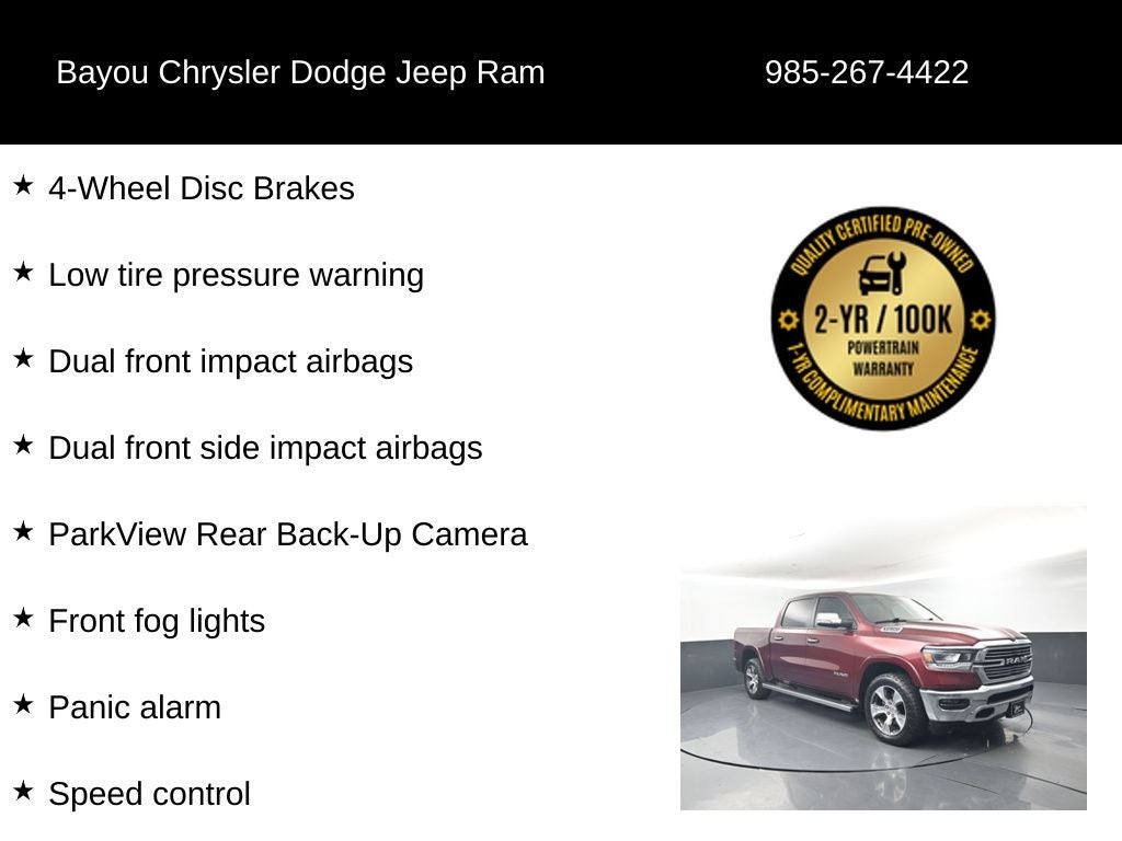 2022 RAM 1500 Laramie Crew Cab 4x4 5'7' Box