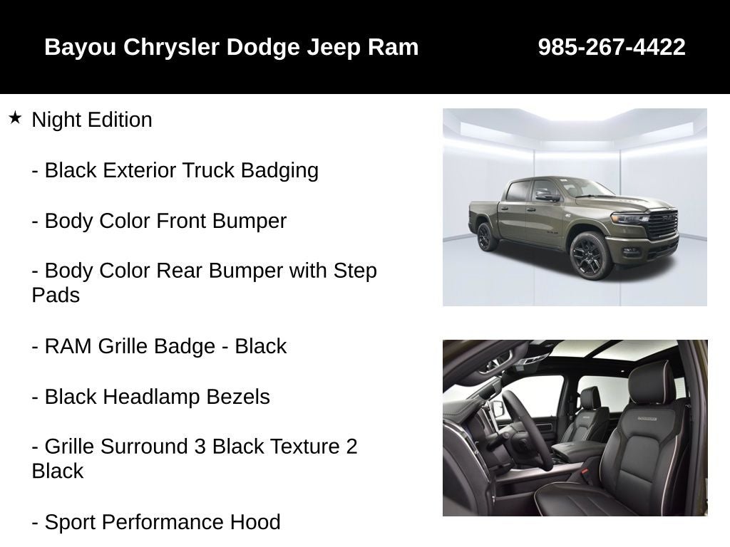 2026 RAM Ram 1500 RAM 1500 LARAMIE CREW CAB 4X4 5'7' BOX