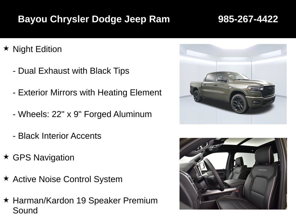 2026 RAM Ram 1500 RAM 1500 LARAMIE CREW CAB 4X4 5'7' BOX