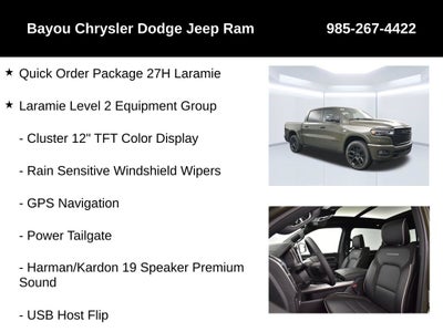 2026 RAM Ram 1500 RAM 1500 LARAMIE CREW CAB 4X4 5'7' BOX