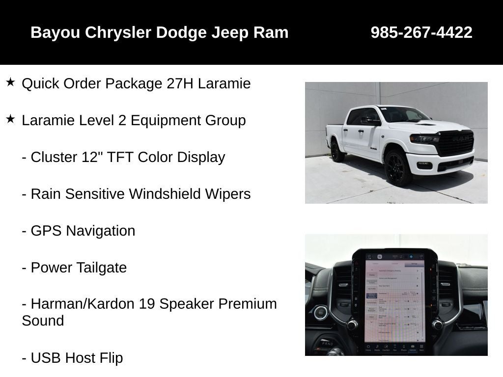 2026 RAM Ram 1500 RAM 1500 LARAMIE CREW CAB 4X4 5'7' BOX