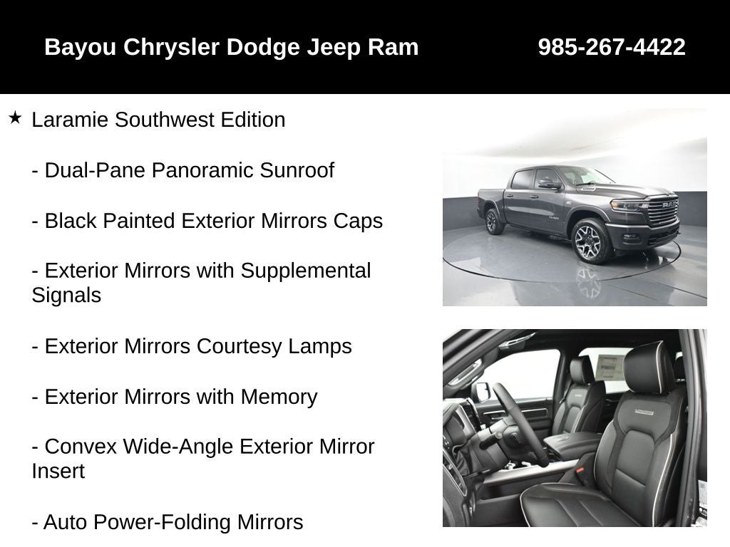 2026 RAM Ram 1500 RAM 1500 LARAMIE CREW CAB 4X4 5'7' BOX