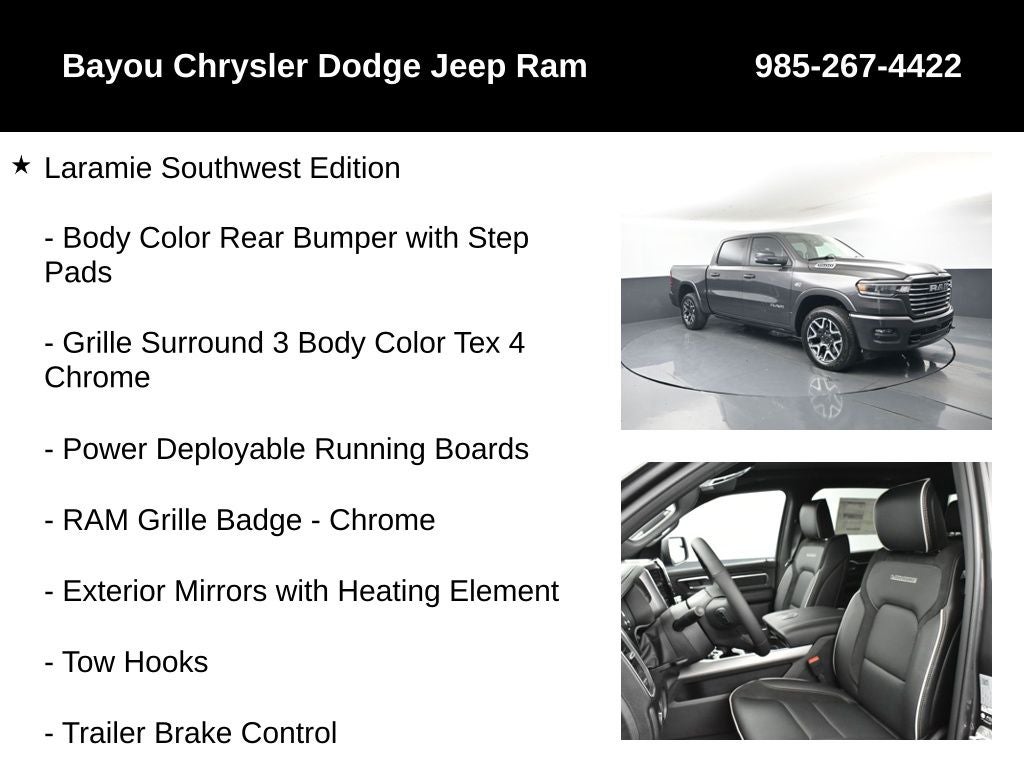 2026 RAM Ram 1500 RAM 1500 LARAMIE CREW CAB 4X4 5'7' BOX