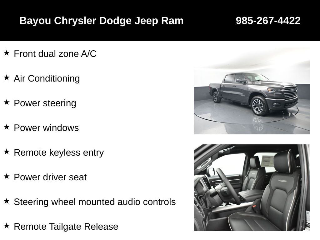 2026 RAM Ram 1500 RAM 1500 LARAMIE CREW CAB 4X4 5'7' BOX