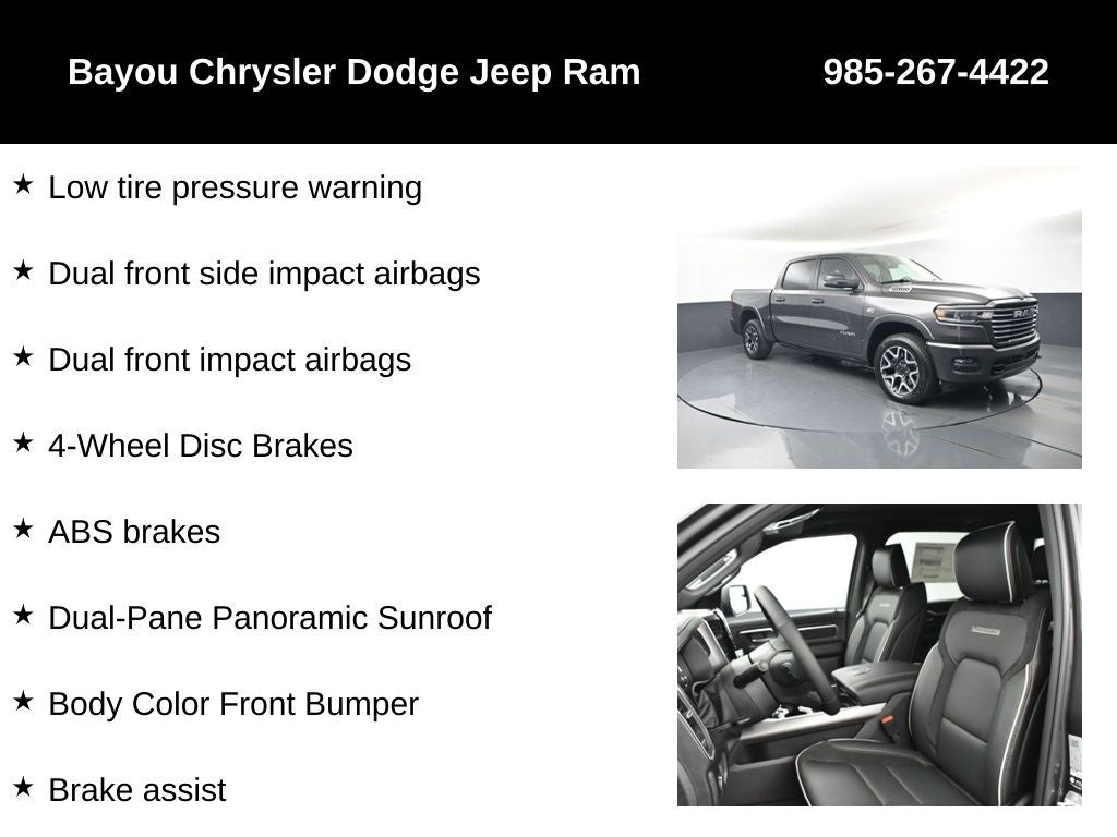 2026 RAM Ram 1500 RAM 1500 LARAMIE CREW CAB 4X4 5'7' BOX