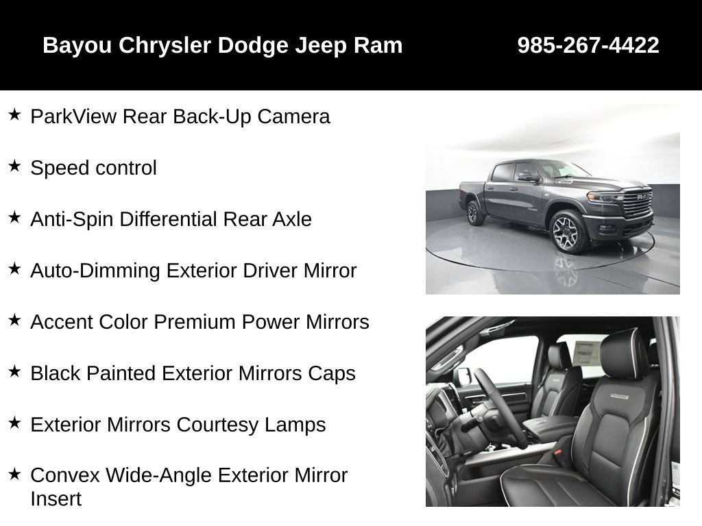 2026 RAM Ram 1500 RAM 1500 LARAMIE CREW CAB 4X4 5'7' BOX