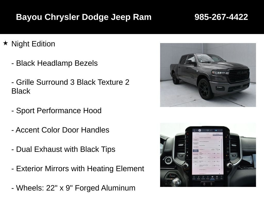 2026 RAM Ram 1500 RAM 1500 LARAMIE CREW CAB 4X4 5'7' BOX
