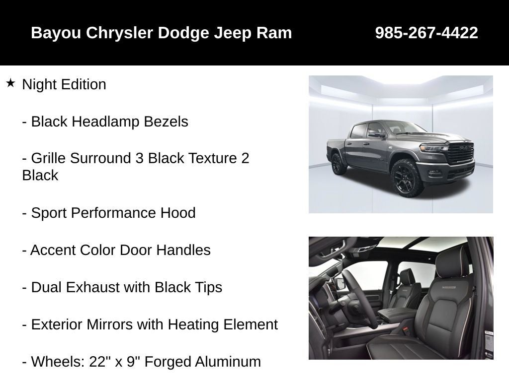 2026 RAM Ram 1500 RAM 1500 LARAMIE CREW CAB 4X4 5'7' BOX
