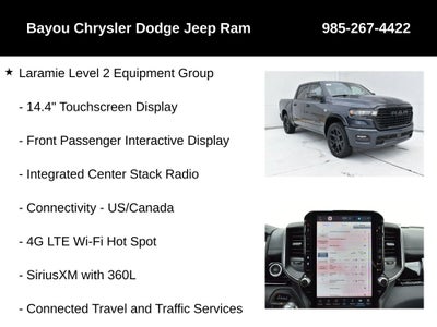 2026 RAM Ram 1500 RAM 1500 LARAMIE CREW CAB 4X4 5'7' BOX