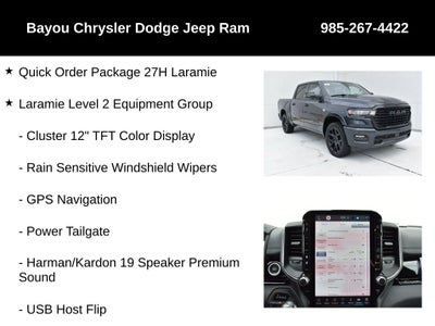 2026 RAM Ram 1500 RAM 1500 LARAMIE CREW CAB 4X4 5'7' BOX