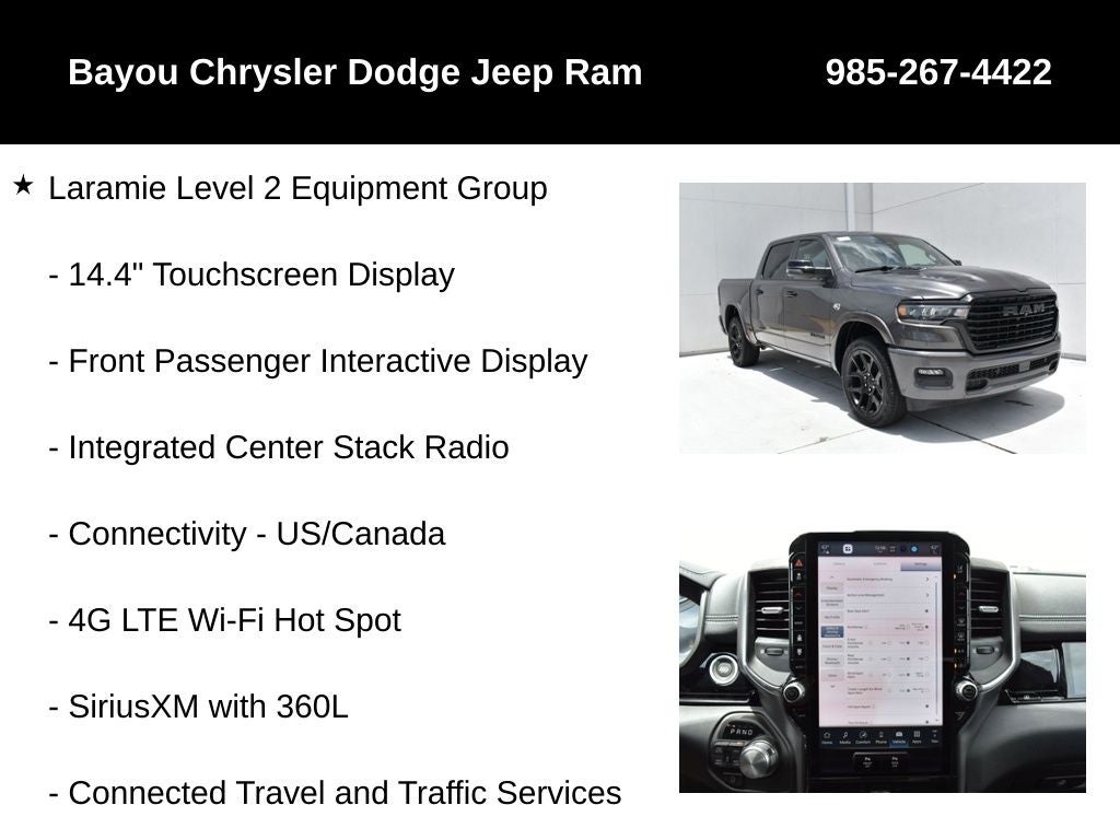 2026 RAM Ram 1500 RAM 1500 LARAMIE CREW CAB 4X4 5'7' BOX
