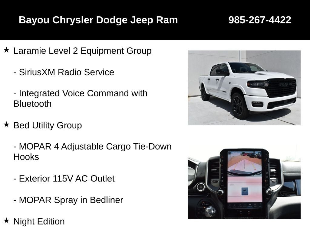 2026 RAM Ram 1500 RAM 1500 LARAMIE CREW CAB 4X4 5'7' BOX