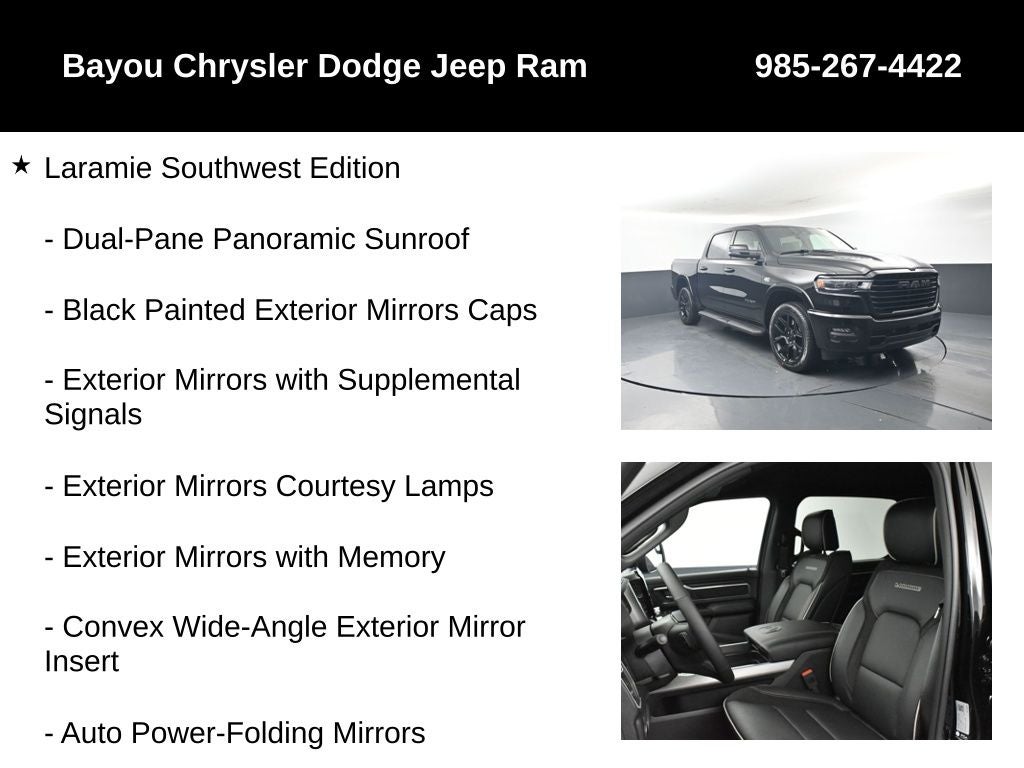 2026 RAM Ram 1500 RAM 1500 LARAMIE CREW CAB 4X4 5'7' BOX