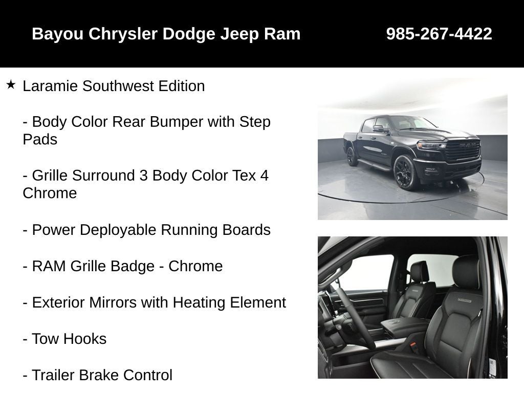 2026 RAM Ram 1500 RAM 1500 LARAMIE CREW CAB 4X4 5'7' BOX