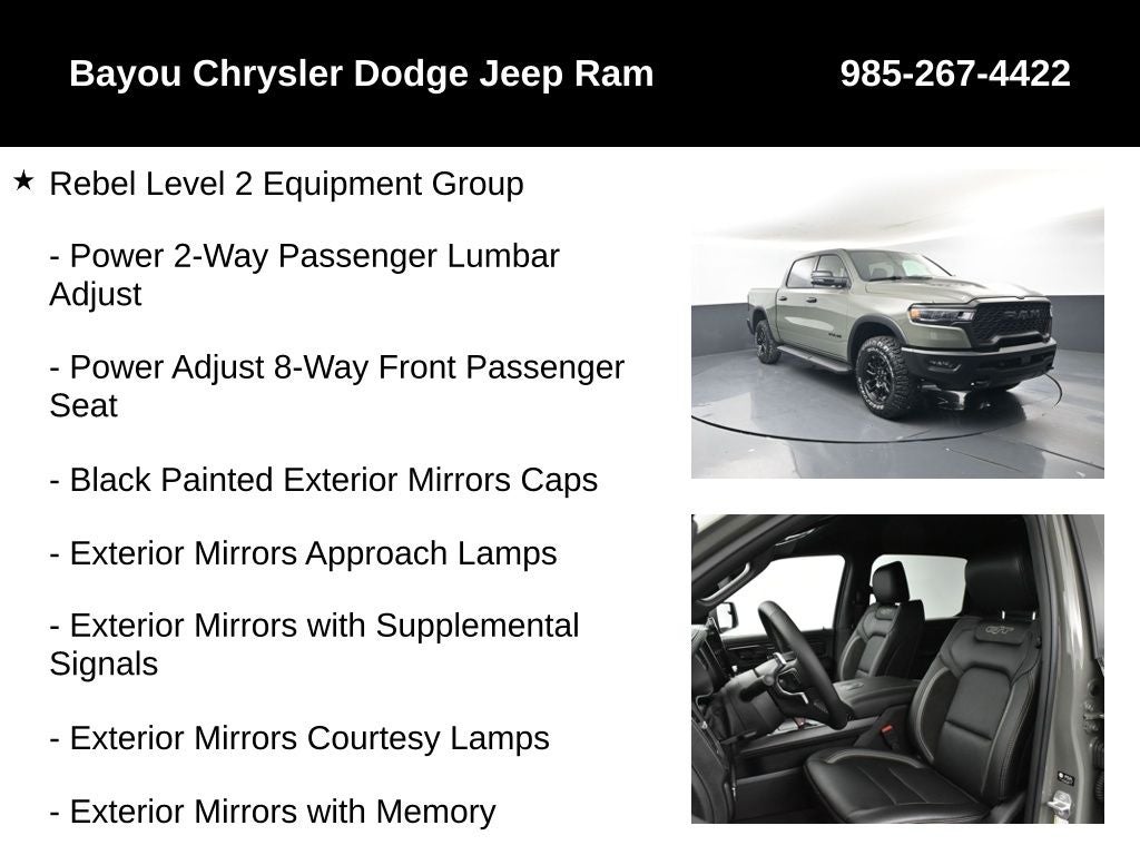 2026 RAM Ram 1500 RAM 1500 REBEL CREW CAB 4X4 5'7' BOX