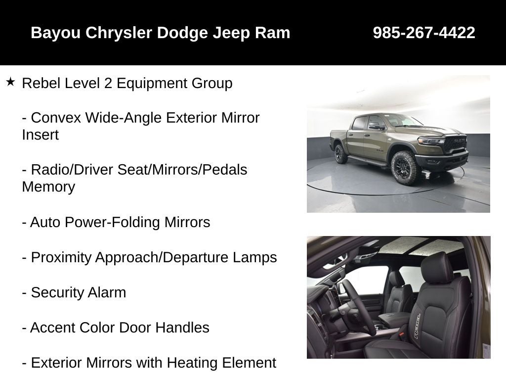 2026 RAM Ram 1500 RAM 1500 REBEL CREW CAB 4X4 5'7' BOX