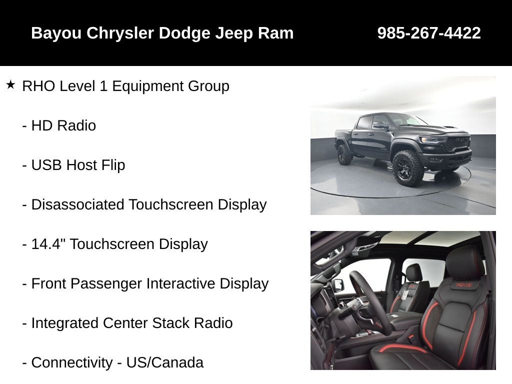 2026 RAM Ram 1500 RAM 1500 RHO CREW CAB 4X4 5'7' BOX