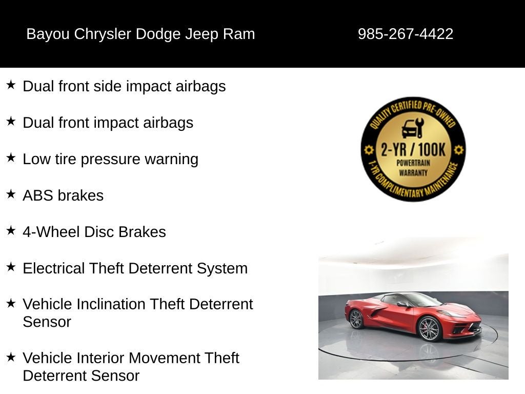 2023 Chevrolet Corvette Stingray 2LT