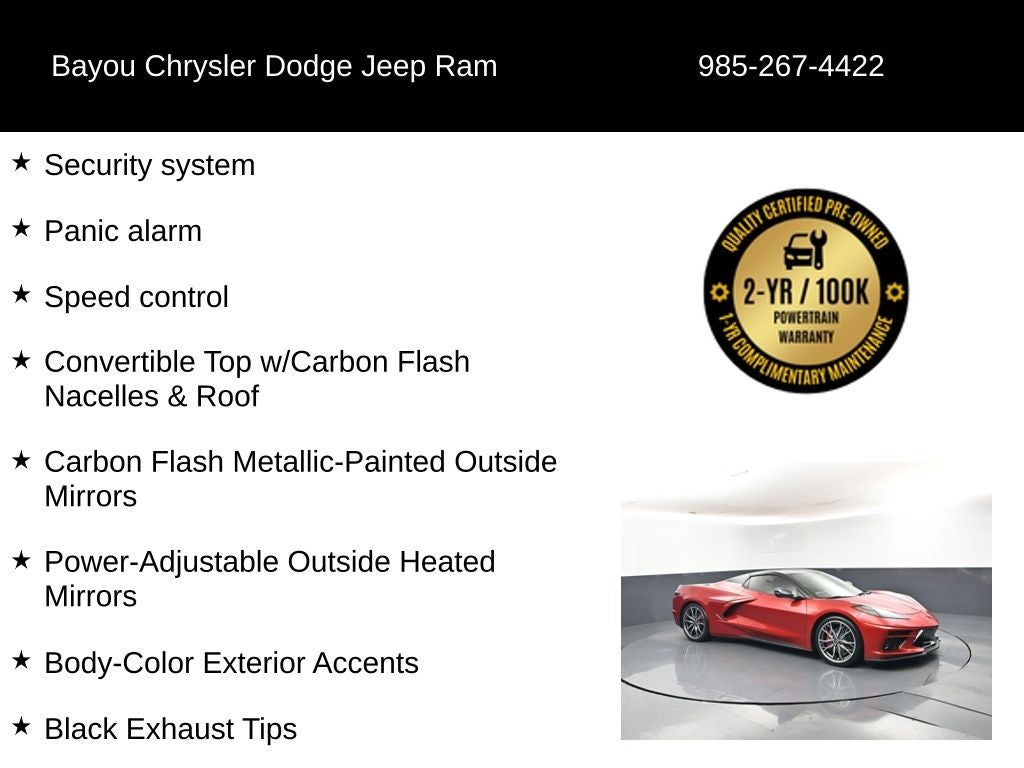 2023 Chevrolet Corvette Stingray 2LT