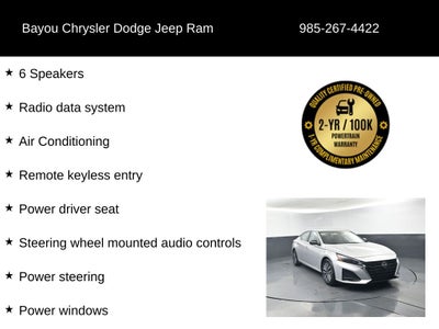 2025 Nissan Altima SV FWD