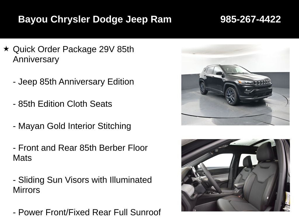 2026 Jeep Compass COMPASS 85TH ANNIVERSARY EDITION 4X4