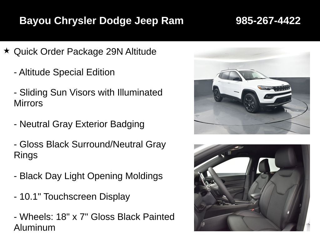 2026 Jeep Compass COMPASS LATITUDE ALTITUDE 4X4