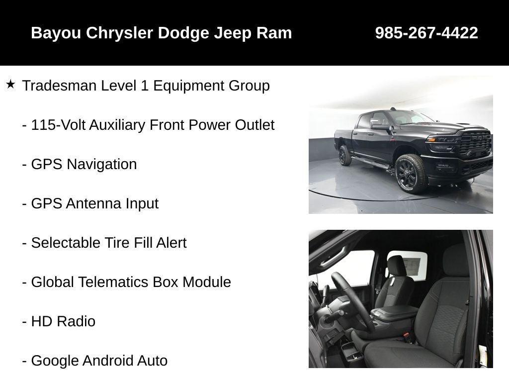 2026 RAM Ram 2500 RAM 2500 BLACK EXPRESS CREW CAB 4X4 6'4' BOX