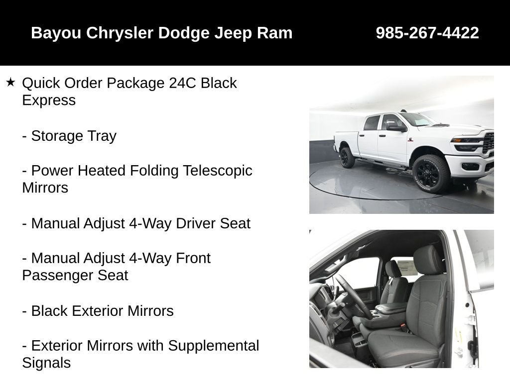 2026 RAM Ram 2500 RAM 2500 BLACK EXPRESS CREW CAB 4X4 6'4' BOX