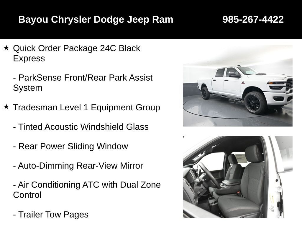 2026 RAM Ram 2500 RAM 2500 BLACK EXPRESS CREW CAB 4X4 6'4' BOX