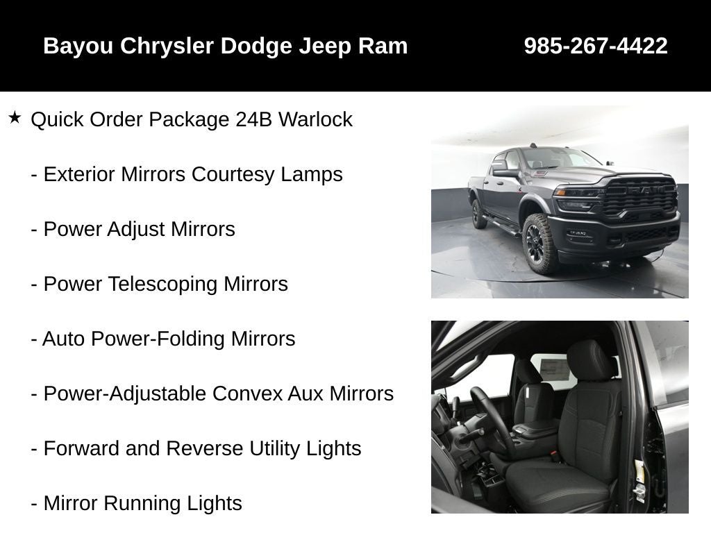 2026 RAM Ram 2500 RAM 2500 WARLOCK CREW CAB 4X4 6'4' BOX