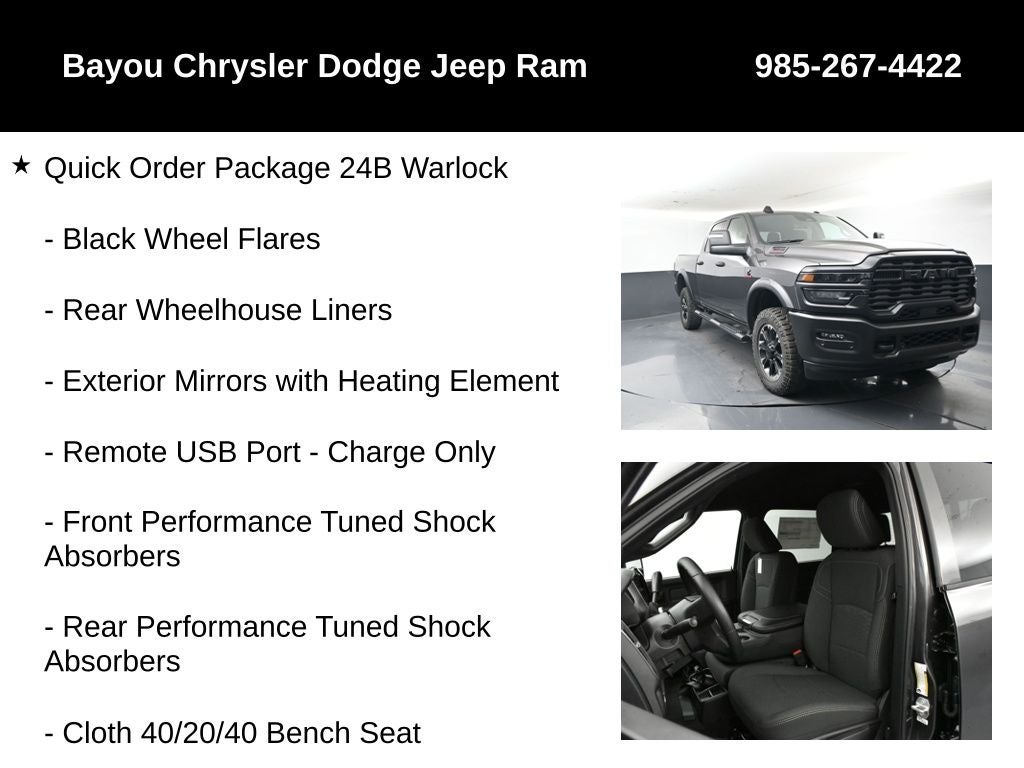 2026 RAM Ram 2500 RAM 2500 WARLOCK CREW CAB 4X4 6'4' BOX