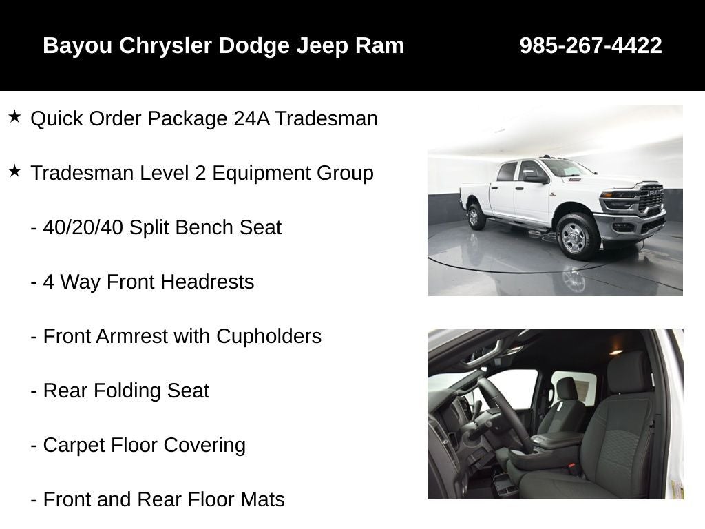 2026 RAM Ram 2500 RAM 2500 TRADESMAN CREW CAB 4X4 6'4' BOX