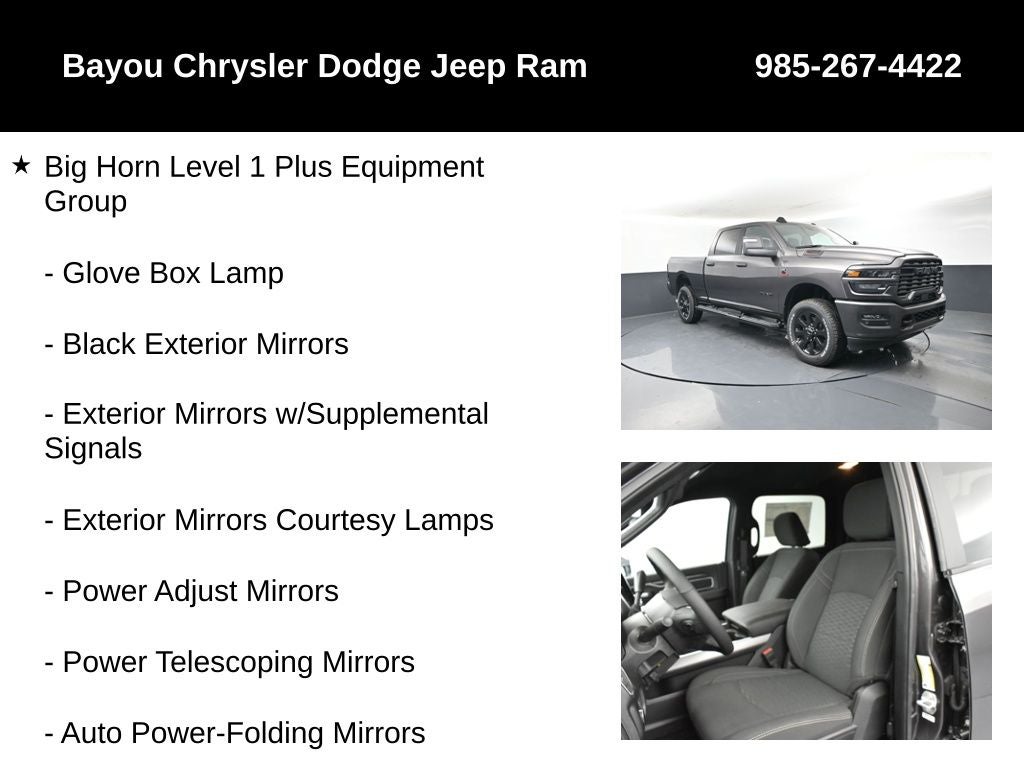 2025 RAM Ram 2500 RAM 2500 BIG HORN CREW CAB 4X4 6'4' BOX