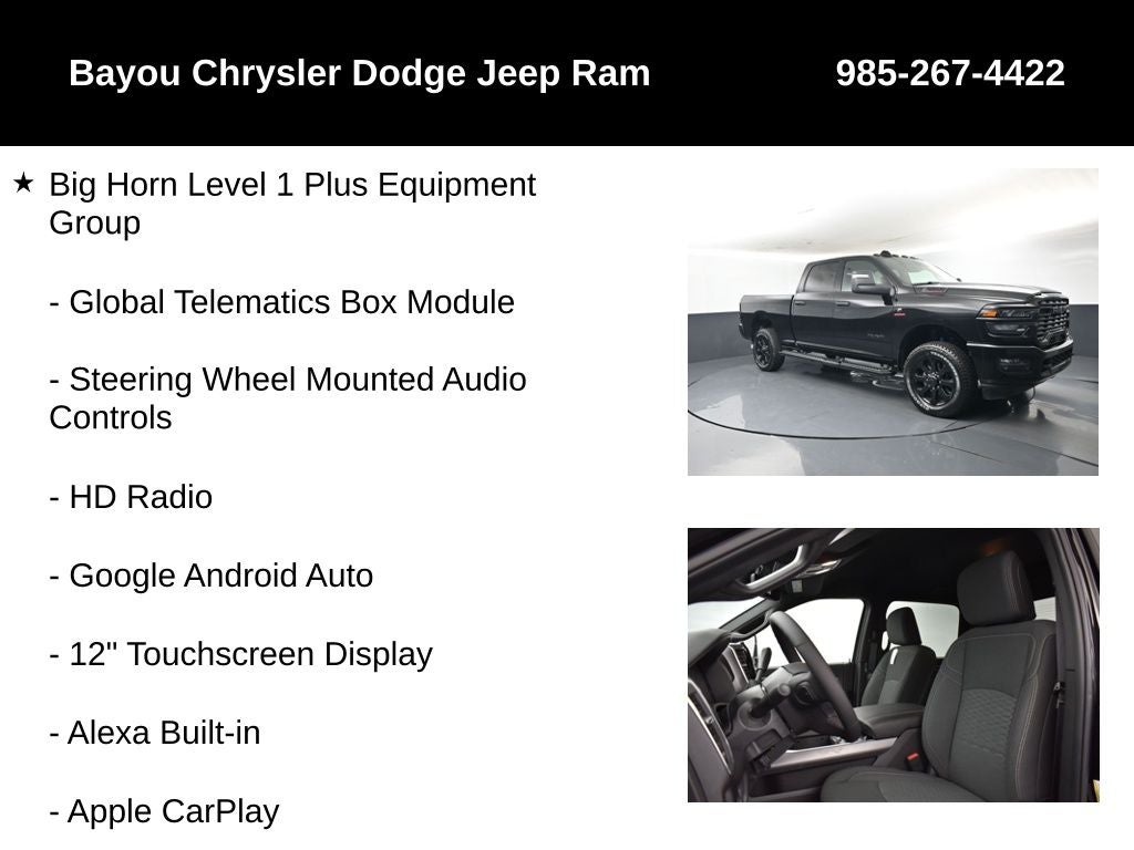 2026 RAM Ram 2500 RAM 2500 BIG HORN CREW CAB 4X4 6'4' BOX
