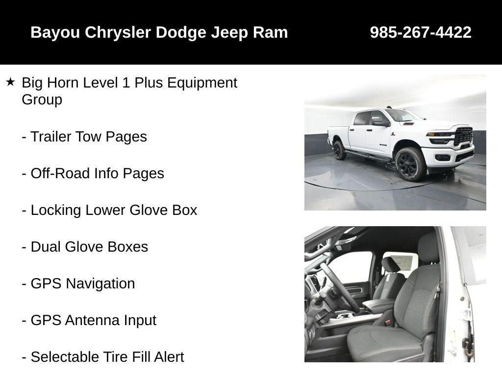 2025 RAM Ram 2500 RAM 2500 BIG HORN CREW CAB 4X4 6'4' BOX