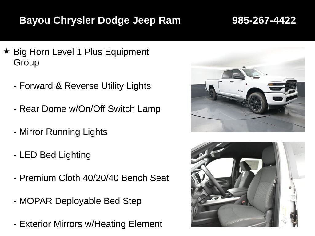 2025 RAM Ram 2500 RAM 2500 BIG HORN CREW CAB 4X4 6'4' BOX