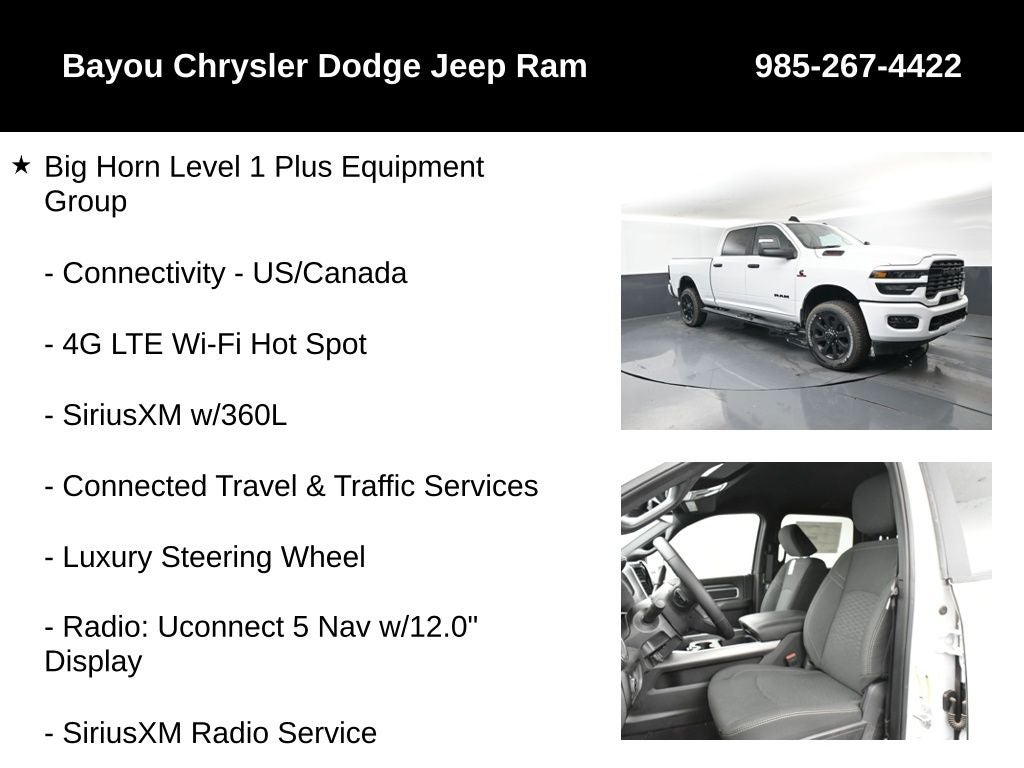 2025 RAM Ram 2500 RAM 2500 BIG HORN CREW CAB 4X4 6'4' BOX