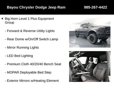 2025 RAM Ram 2500 RAM 2500 BIG HORN CREW CAB 4X4 SCA Black Widow