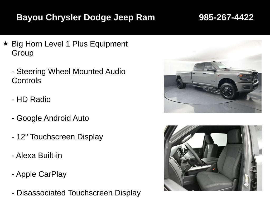 2026 RAM Ram 3500 RAM 3500 BIG HORN CREW CAB 4X4 8' BOX