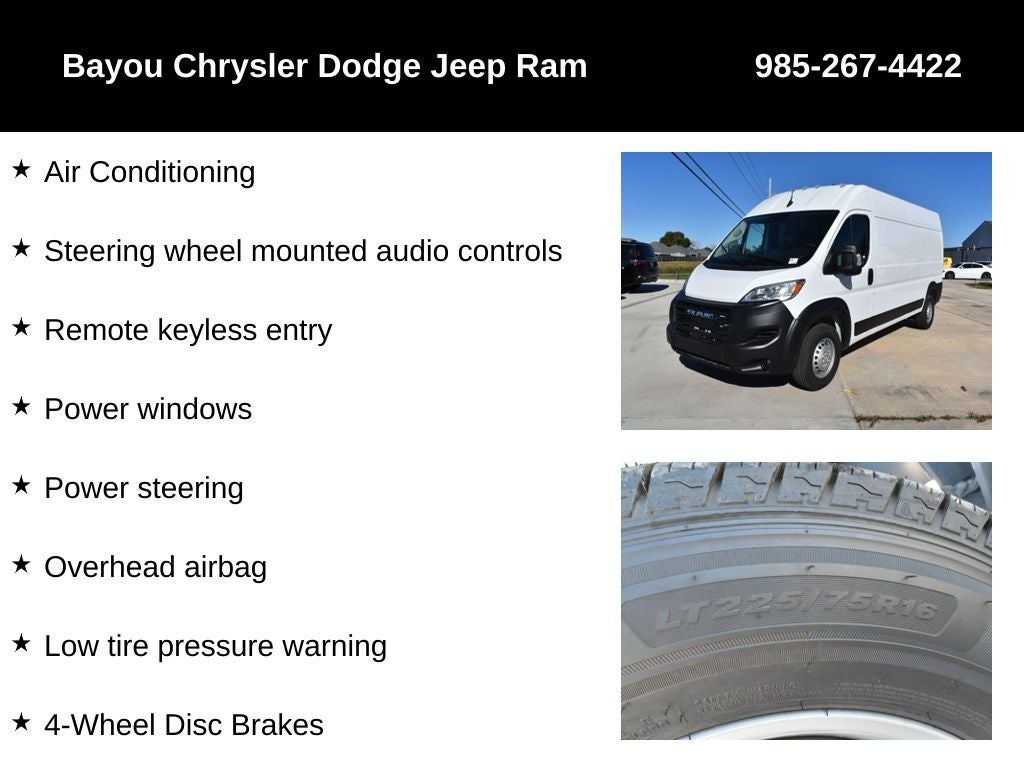 2026 RAM Ram ProMaster RAM PROMASTER 2500 TRADESMAN CARGO VAN HIGH ROOF 159' WB