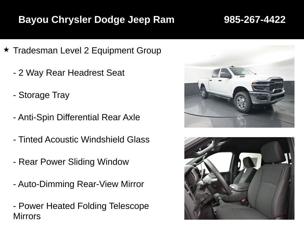 2026 RAM Ram 2500 RAM 2500 TRADESMAN CREW CAB 4X4 6'4' BOX