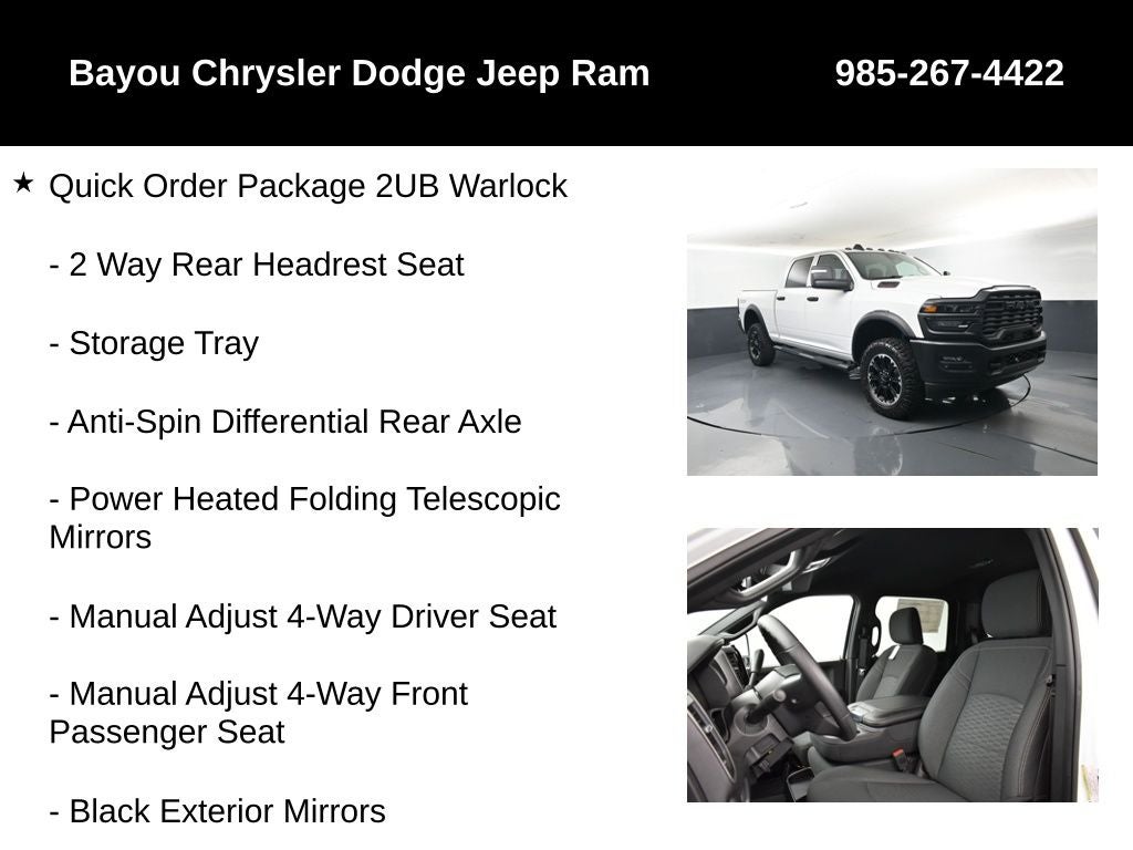 2026 RAM Ram 2500 RAM 2500 WARLOCK CREW CAB 4X4 6'4' BOX