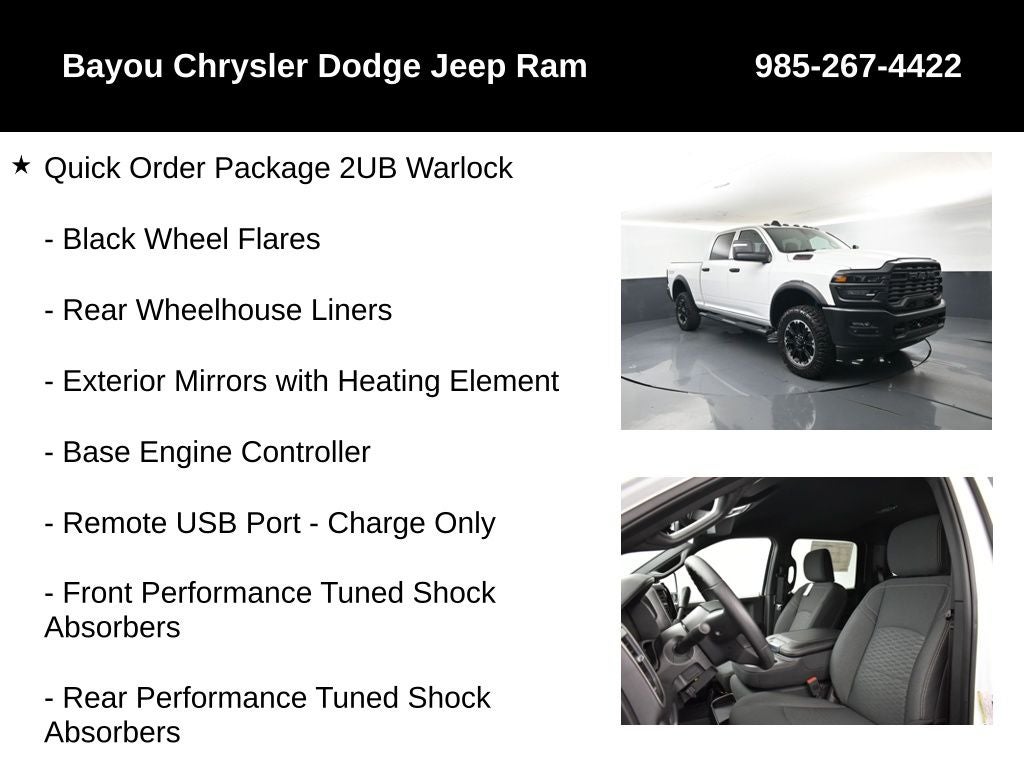 2026 RAM Ram 2500 RAM 2500 WARLOCK CREW CAB 4X4 6'4' BOX