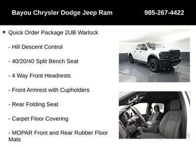 2026 RAM Ram 2500 RAM 2500 WARLOCK CREW CAB 4X4 6'4' BOX