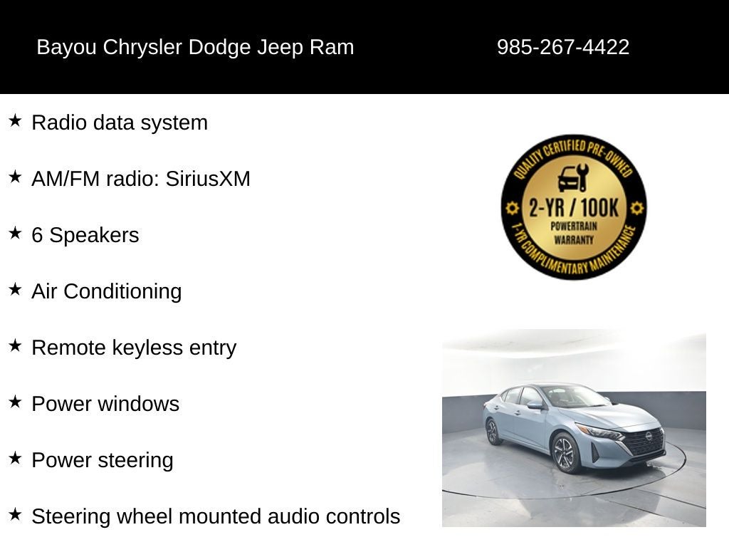 2024 Nissan Sentra SV Xtronic CVT