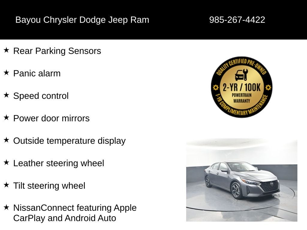 2024 Nissan Sentra SV Xtronic CVT