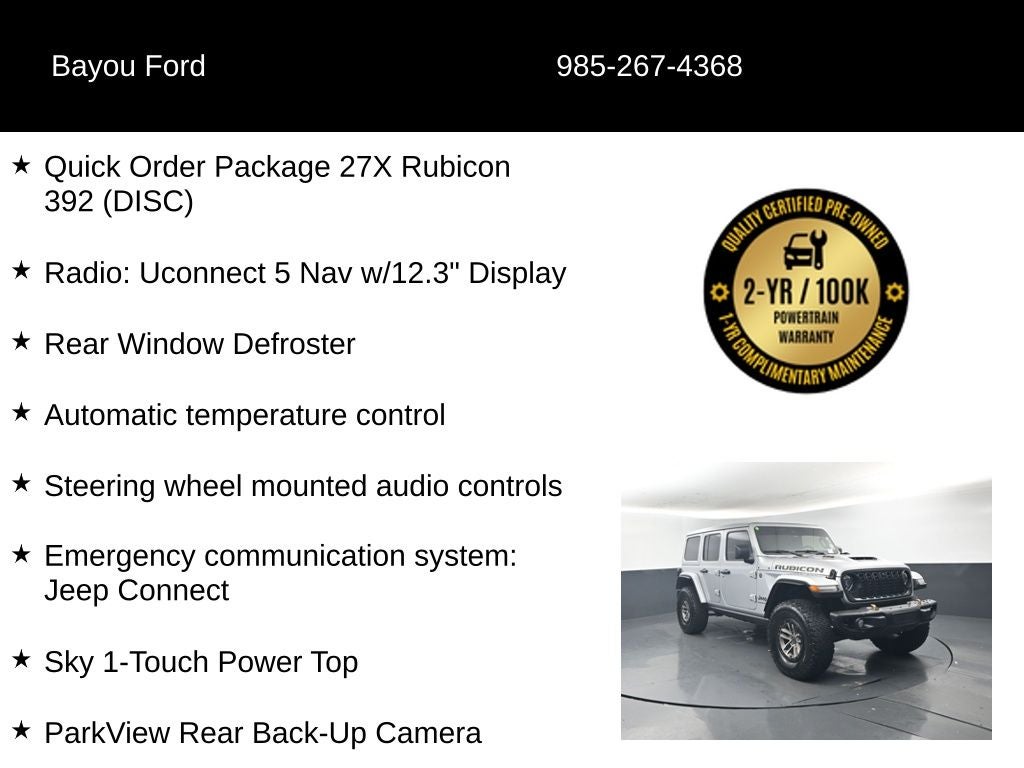 2024 Jeep Wrangler Rubicon 392