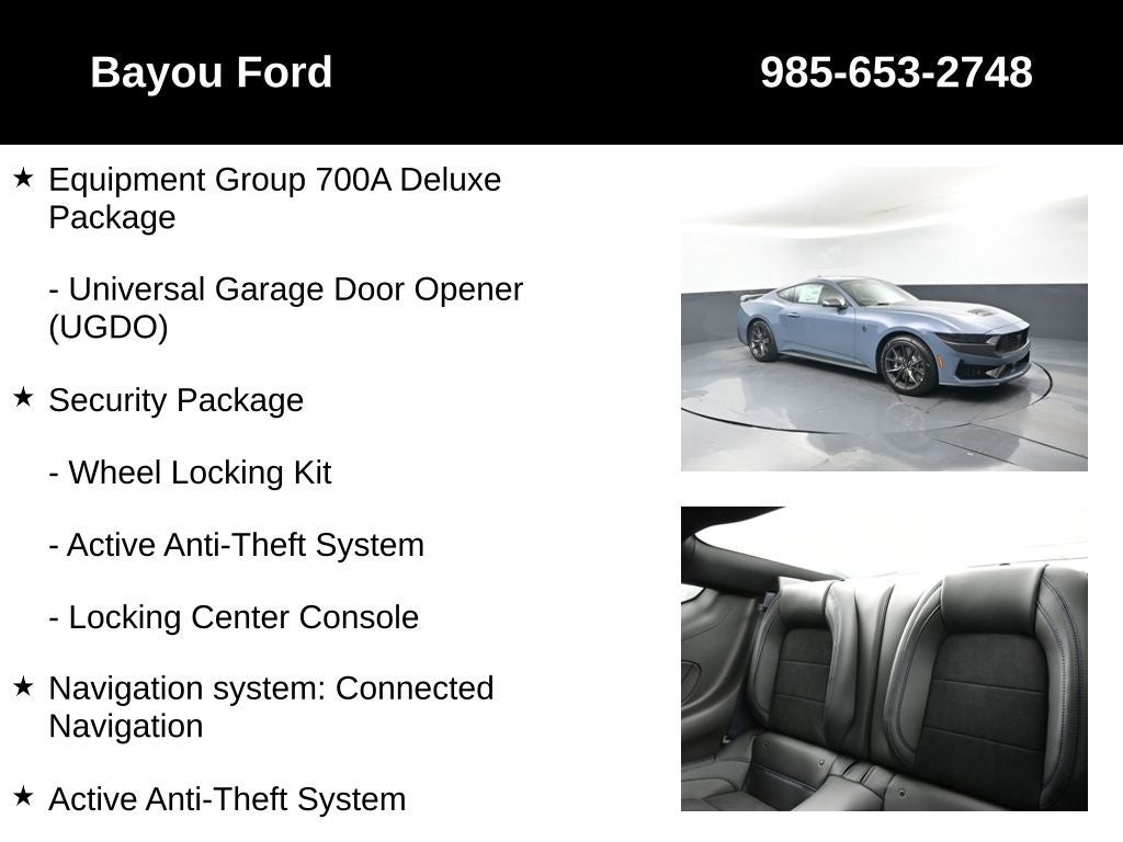 2025 Ford Mustang Dark Horse 700A