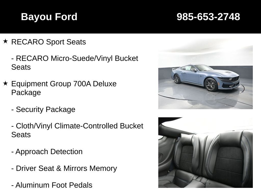 2025 Ford Mustang Dark Horse 700A